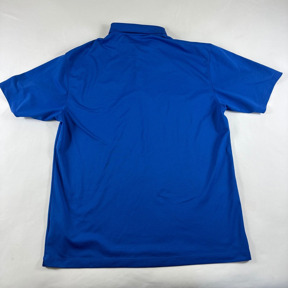 Nike Golf Fit Dry Mens XL Royal Blue River Club Polo Shirt Short Sleeve Prep - Picture 7 of 7